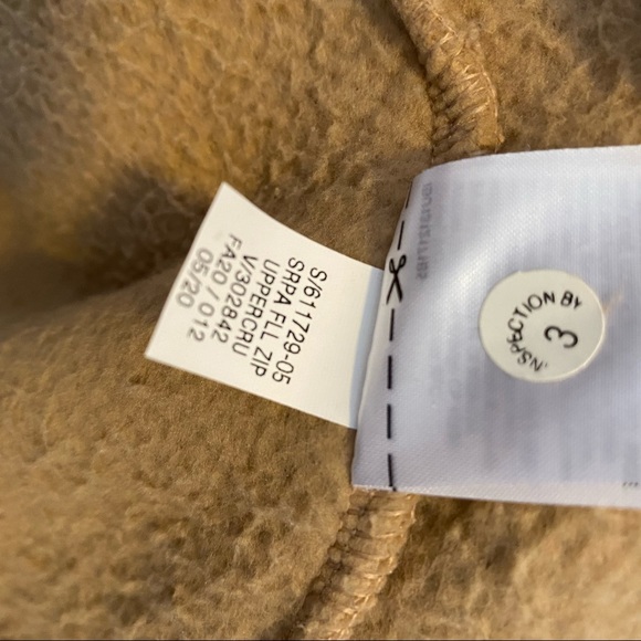 Old navy women’s cozy Sherpa teddy full zip camel jacket with thumb loops - XL - Picture 12 of 13